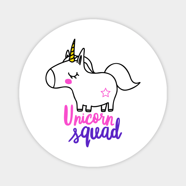 Unicorn Squad Magnet by Coral Graphics